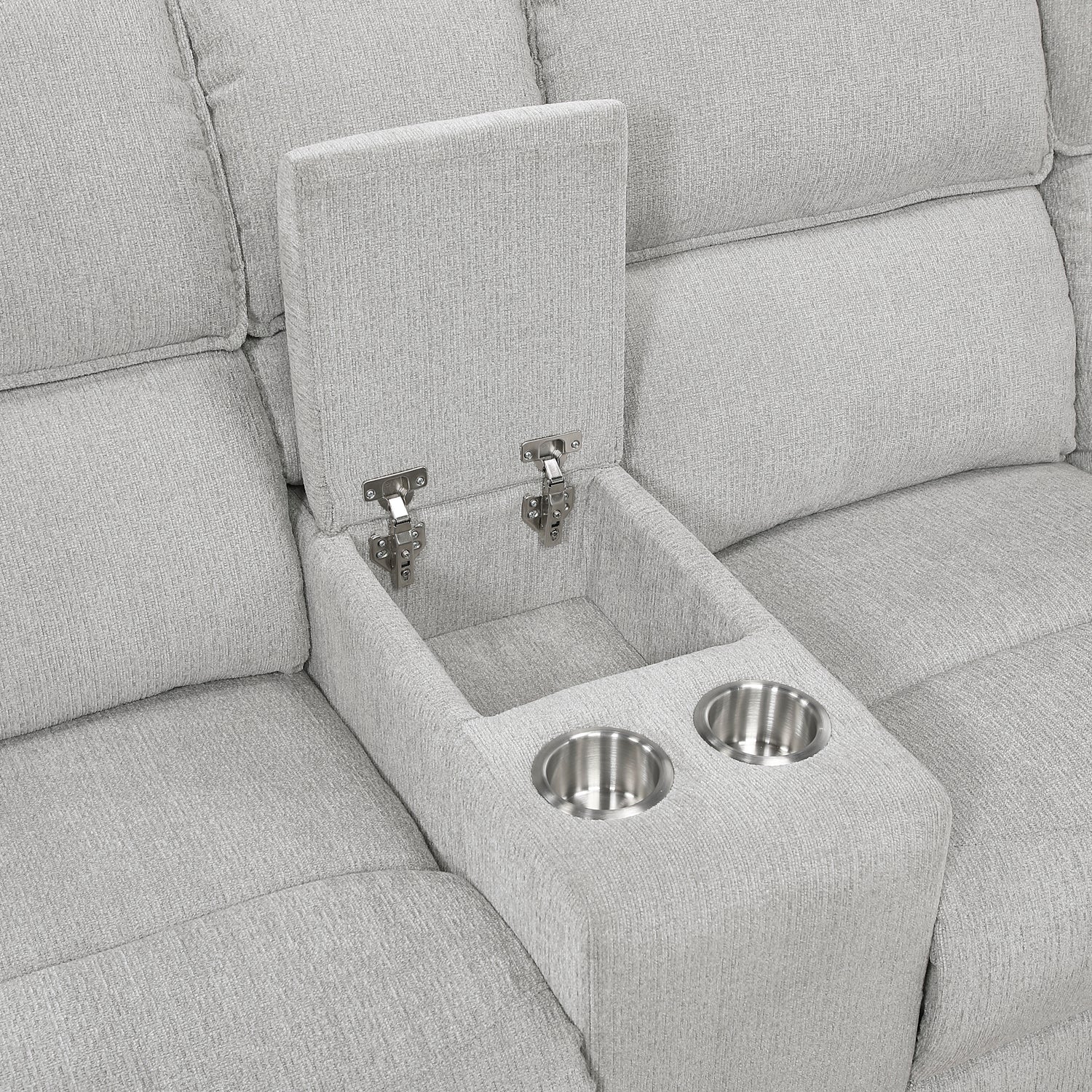 8406GY*SC (3)3-Piece Sectional with Left Console - 8406GY*SC