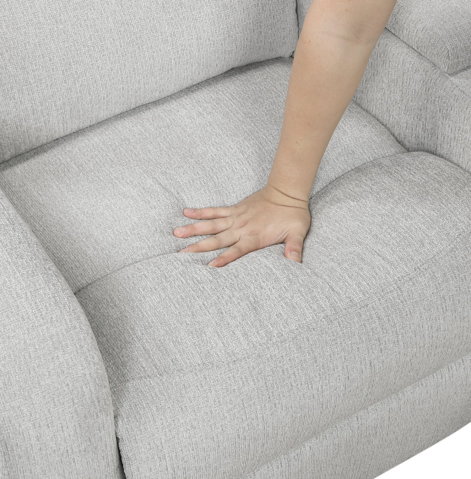 8406GY*SC (3)3-Piece Sectional with Left Console - 8406GY*SC