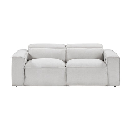 8414GRY-2PWH* (2)Power Double Reclining Love Seat with Power Headrests - 8414GRY-2PWH*