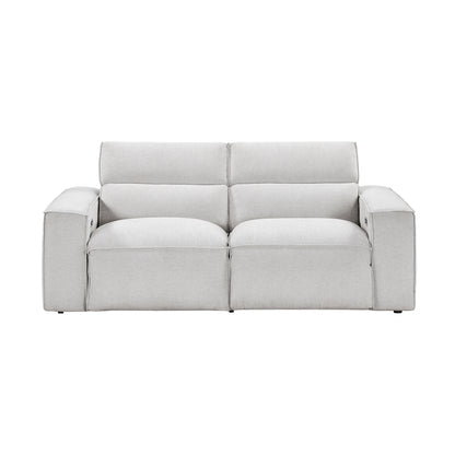 8414GRY-2PWH* (2)Power Double Reclining Love Seat with Power Headrests - 8414GRY-2PWH*