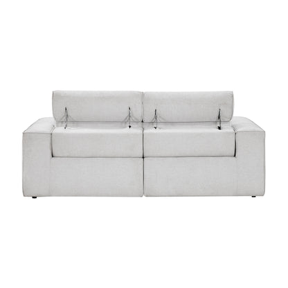8414GRY-2PWH* (2)Power Double Reclining Love Seat with Power Headrests - 8414GRY-2PWH*