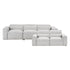 8414GRY*2PWH 2pc Set: Sofa, Love - 8414GRY*2PWH