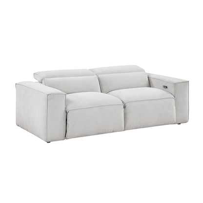 8414GRY*2PWH 2pc Set: Sofa, Love - 8414GRY*2PWH