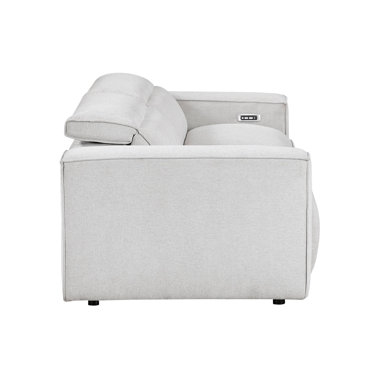 8414GRY*2PWH 2pc Set: Sofa, Love - 8414GRY*2PWH