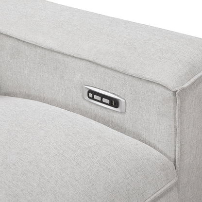 8414GRY*2PWH 2pc Set: Sofa, Love - 8414GRY*2PWH