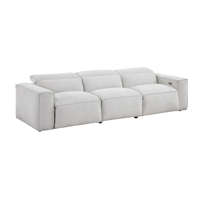 8414GRY*2PWH 2pc Set: Sofa, Love - 8414GRY*2PWH