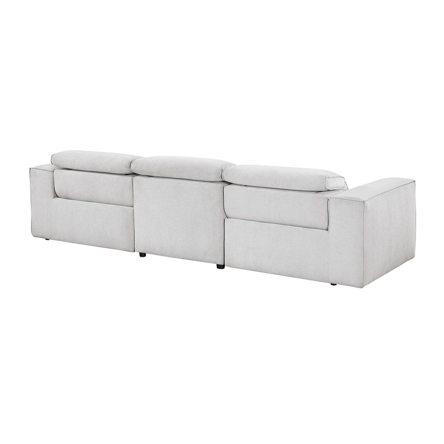 8414GRY*2PWH 2pc Set: Sofa, Love - 8414GRY*2PWH