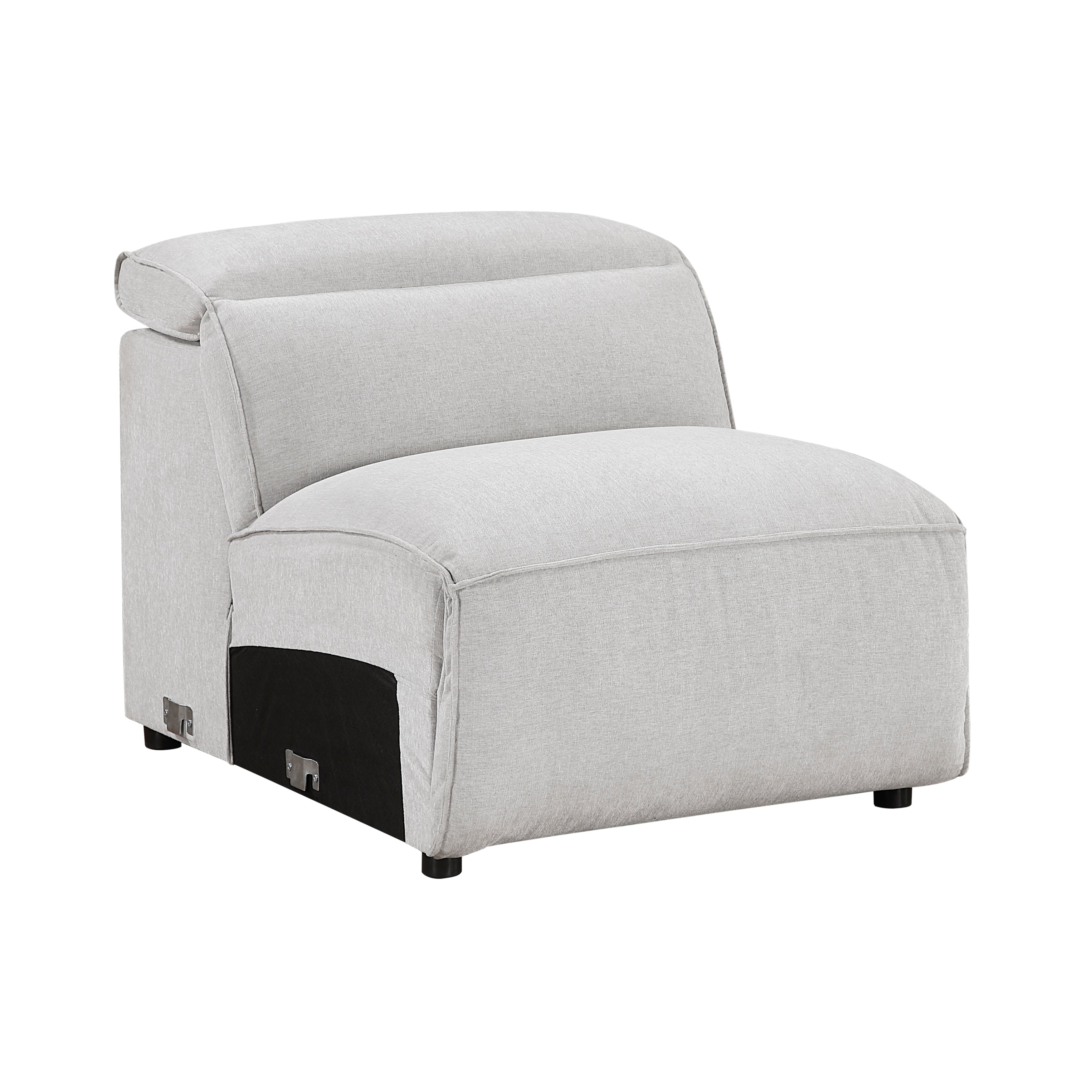 8414GRY-AC (2/5)Armless Chair - 8414GRY-AC