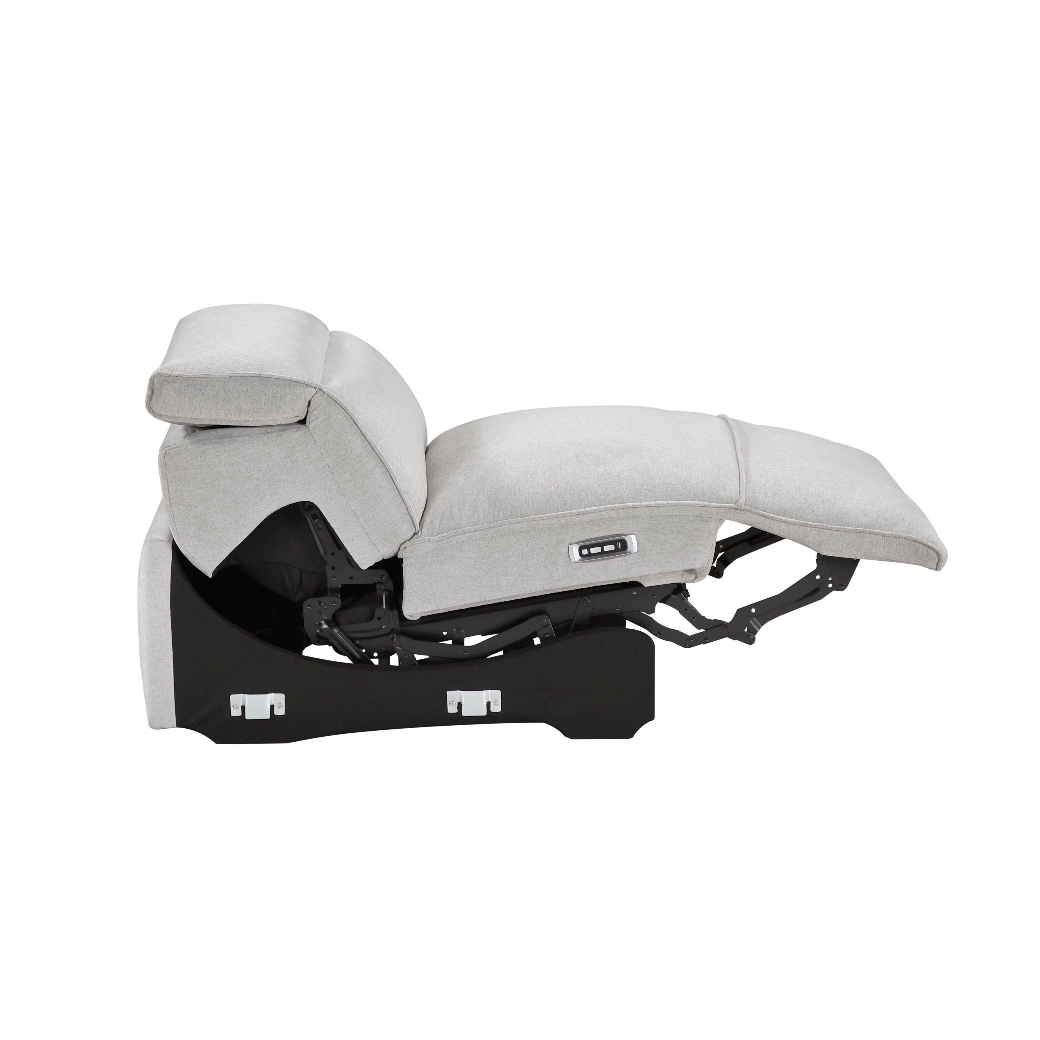 8414GRY-ARPWH (3/5)Power Reclining Armless Chair with Power Headrest - 8414GRY-ARPWH