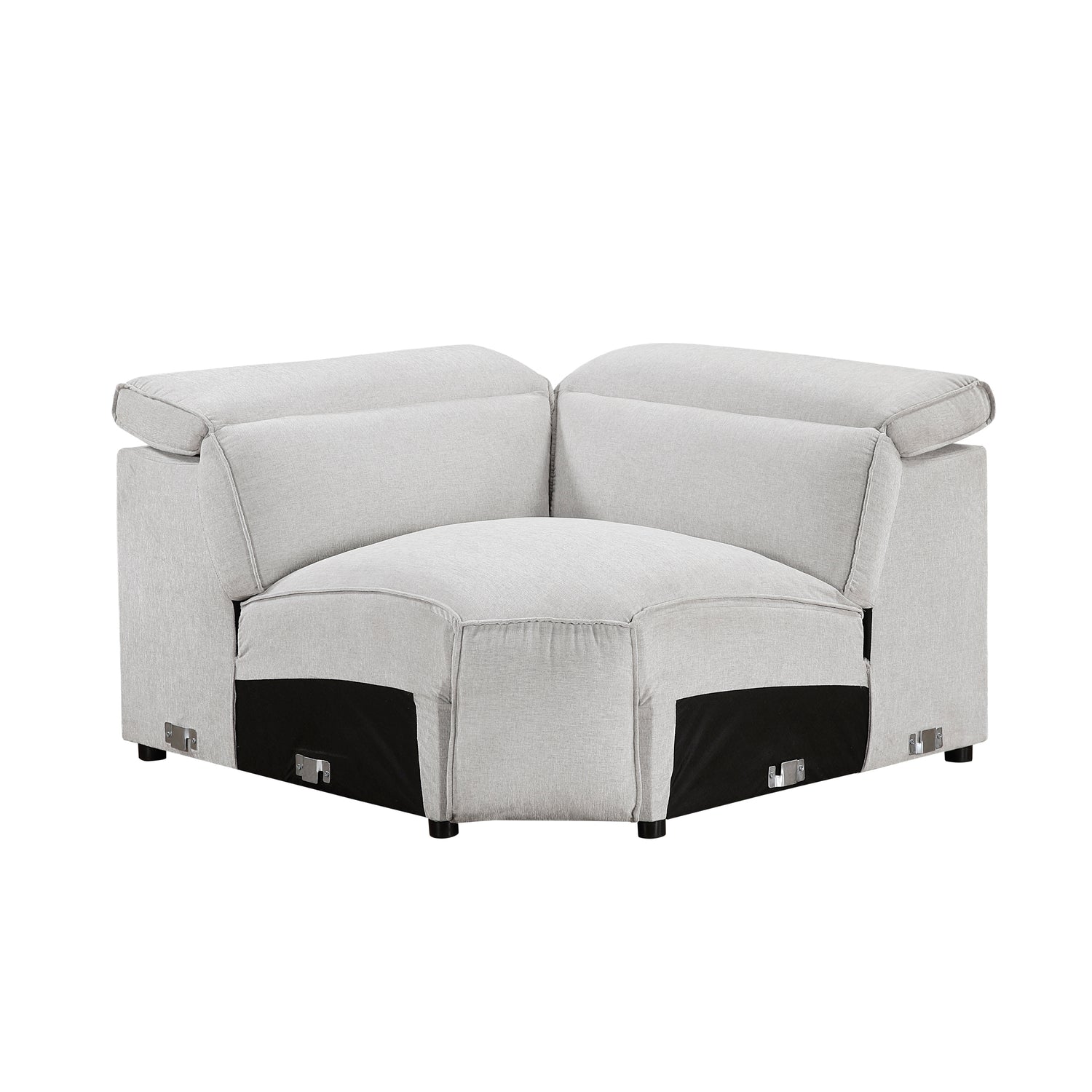 8414GRY-CR (4/5)Corner Seat - 8414GRY-CR