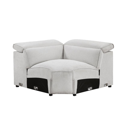 8414GRY-CR (4/5)Corner Seat - 8414GRY-CR