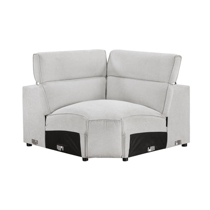 8414GRY-CR (4/5)Corner Seat - 8414GRY-CR