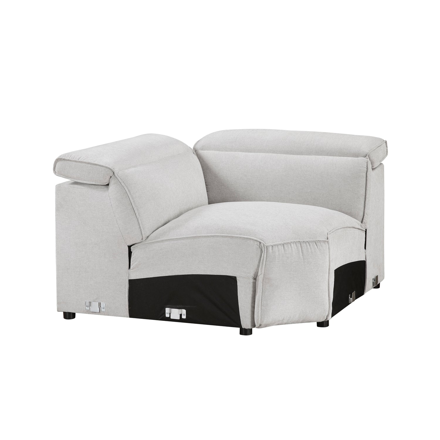 8414GRY-CR (4/5)Corner Seat - 8414GRY-CR