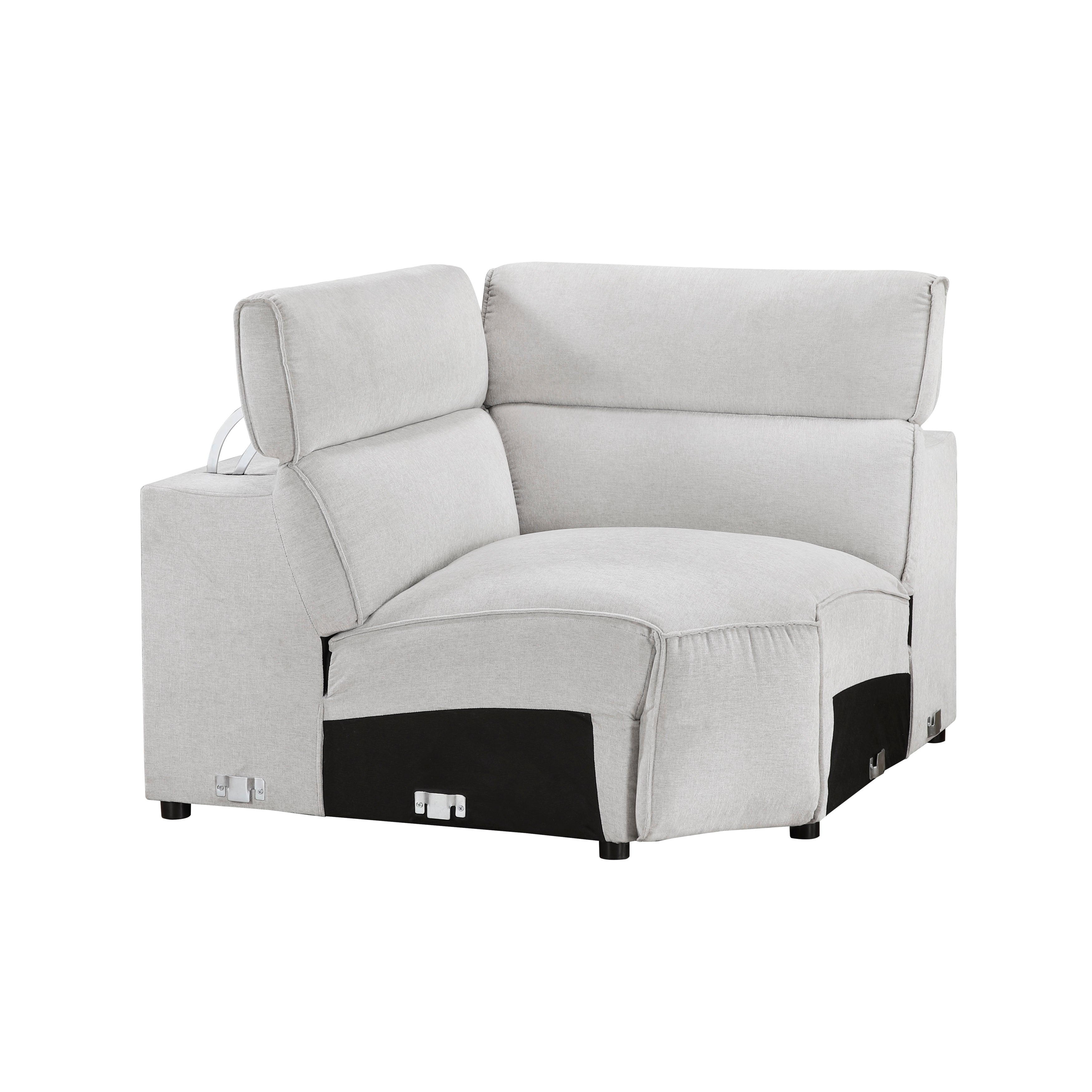 8414GRY-CR (4/5)Corner Seat - 8414GRY-CR