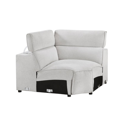 8414GRY-CR (4/5)Corner Seat - 8414GRY-CR