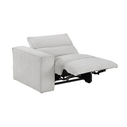 8414GRY-LRPWH (1/5)Power Left Side Reclining Chair with Power Headrest and Charging Ports - 8414GRY-LRPWH
