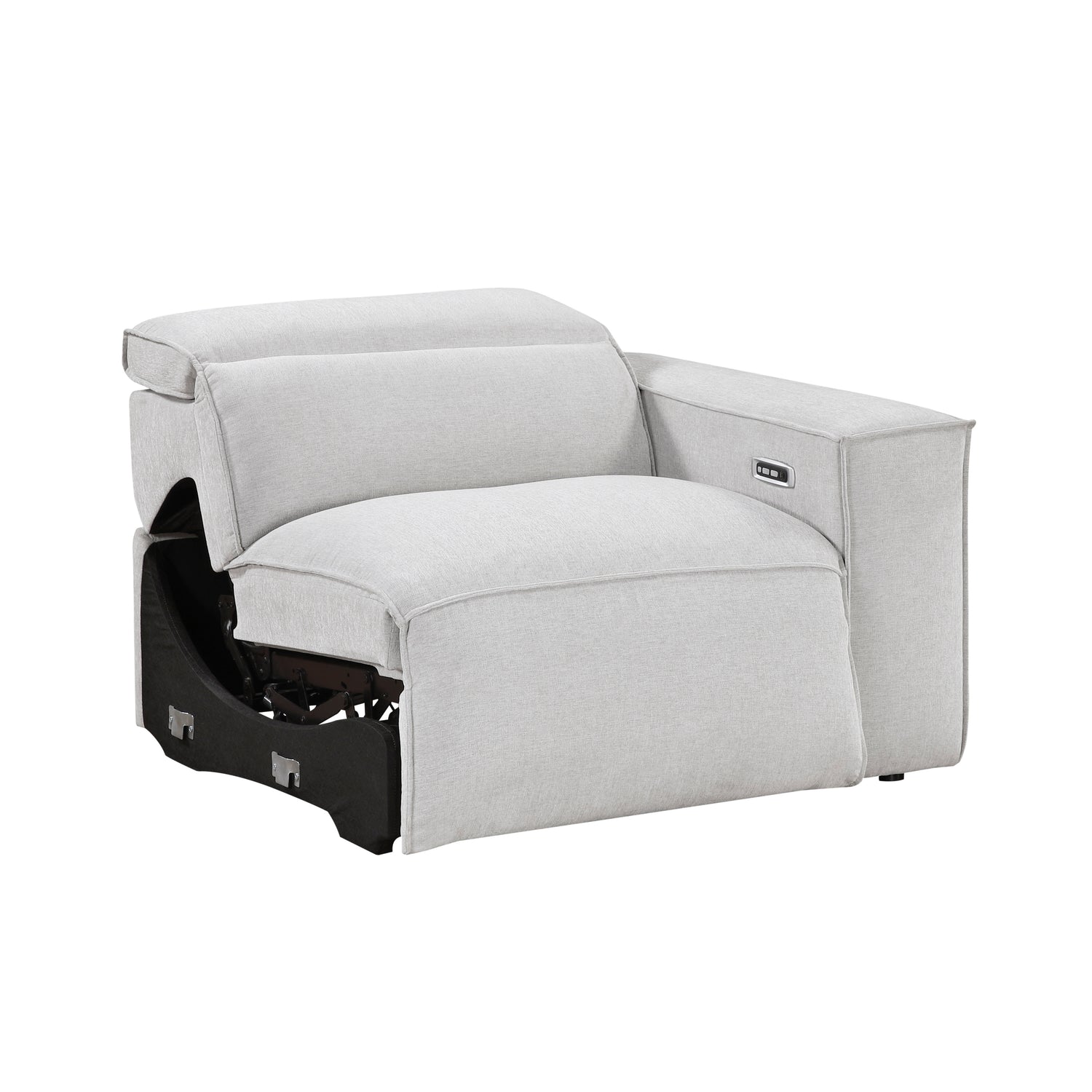 8414GRY-RRPWH (5/5)Power Right Side Reclining Chair with Power Headrest and Charging Ports - 8414GRY-RRPWH