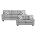 8416GY*2 2pc Set: Sofa, Love - 8416GY*2