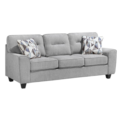 8416GY*2 2pc Set: Sofa, Love - 8416GY*2