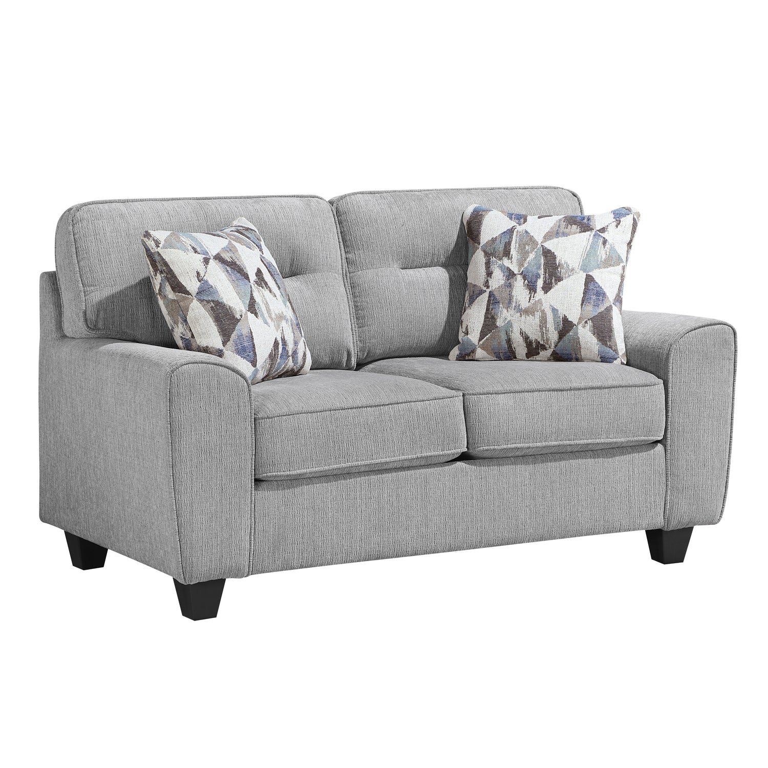 8416GY*2 2pc Set: Sofa, Love - 8416GY*2