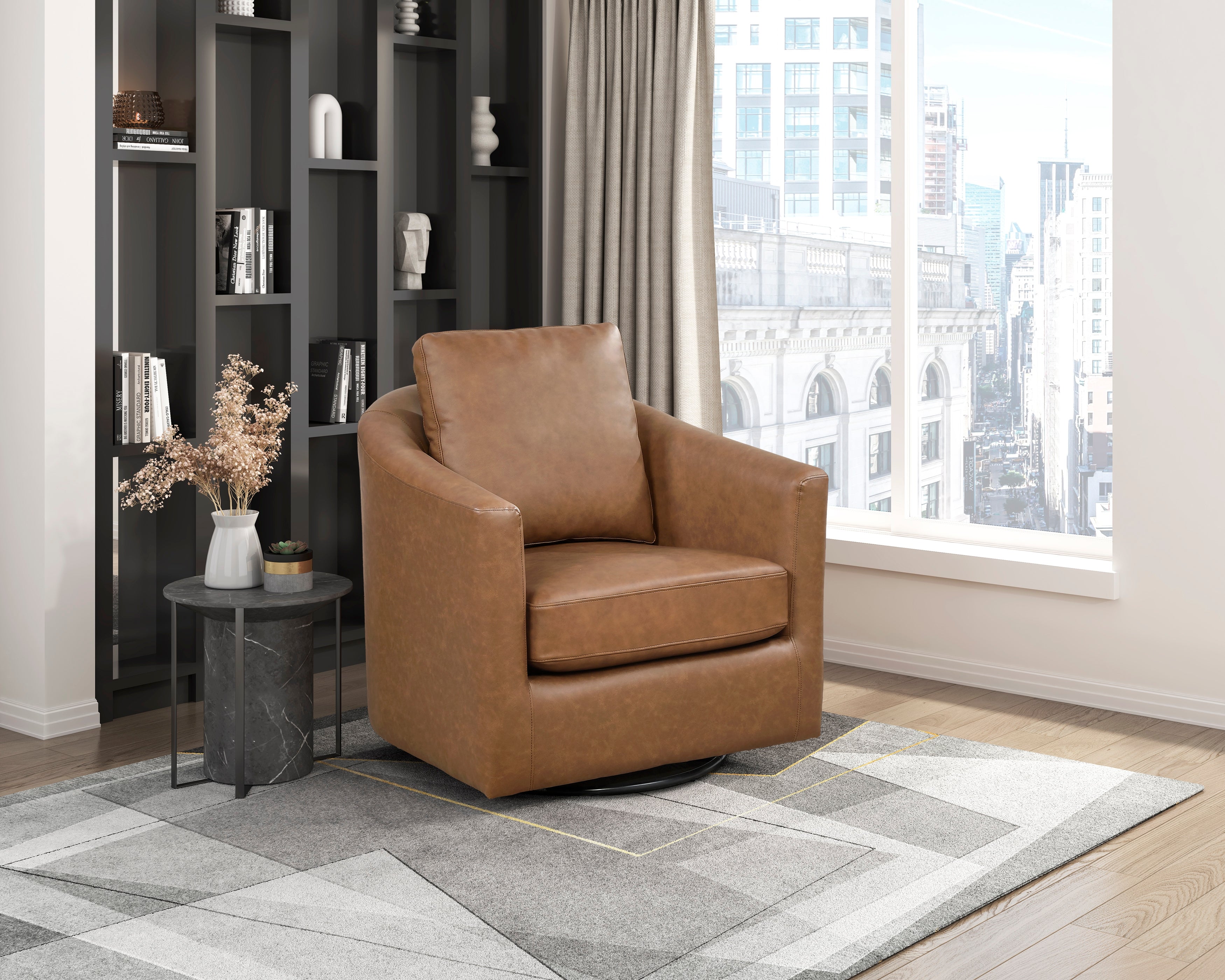 8430DBR-1 Swivel Chair - 8430DBR-1