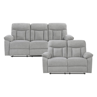 8440GRY*2 2pc Set: Sofa, Love - 8440GRY*2