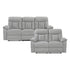 8440GRY*2 2pc Set: Sofa, Love - 8440GRY*2