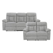8440GRY*2 2pc Set: Sofa, Love - 8440GRY*2