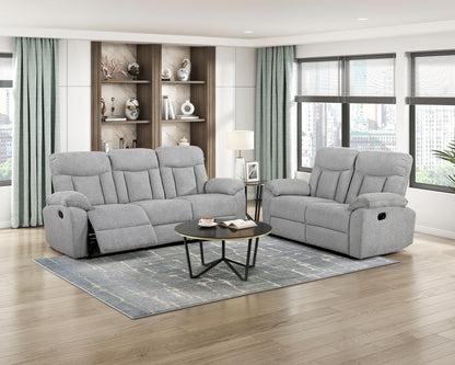 8440GRY-2 Double Reclining Love Seat - 8440GRY-2