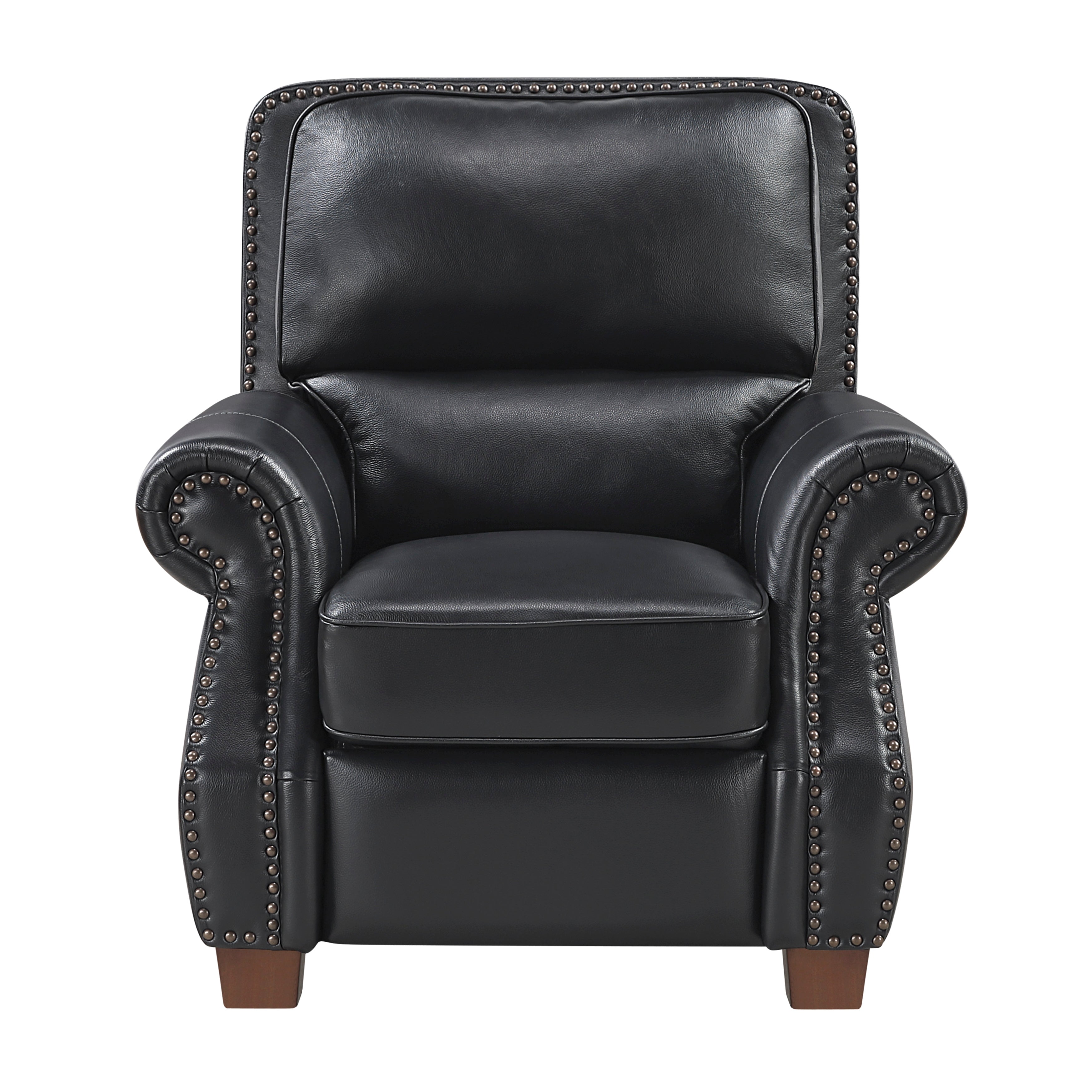 8448BLK-1PB Push Back Reclining Chair - 8448BLK-1PB