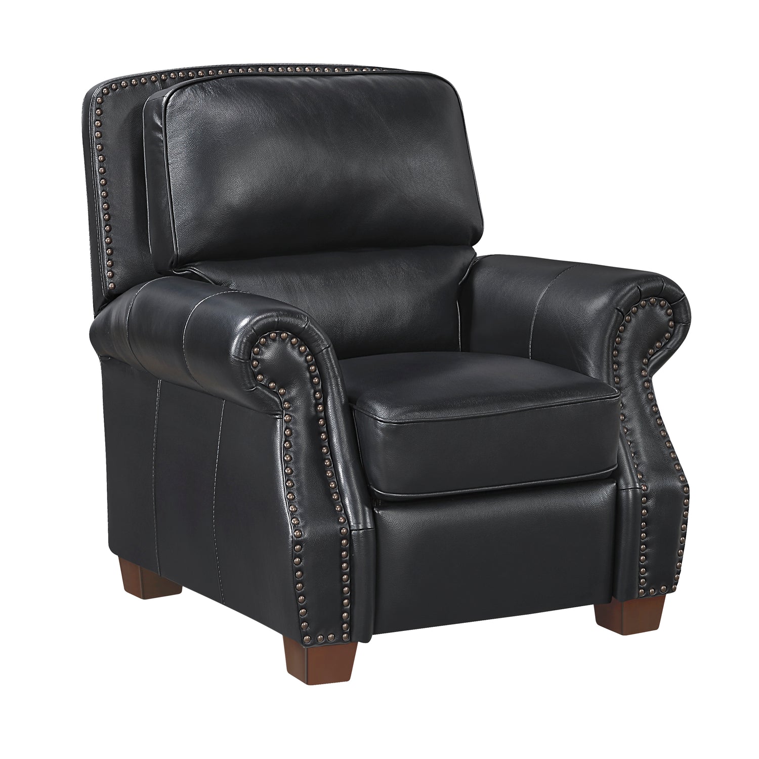 8448BLK-1PB Push Back Reclining Chair - 8448BLK-1PB