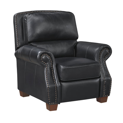 8448BLK-1PB Push Back Reclining Chair - 8448BLK-1PB
