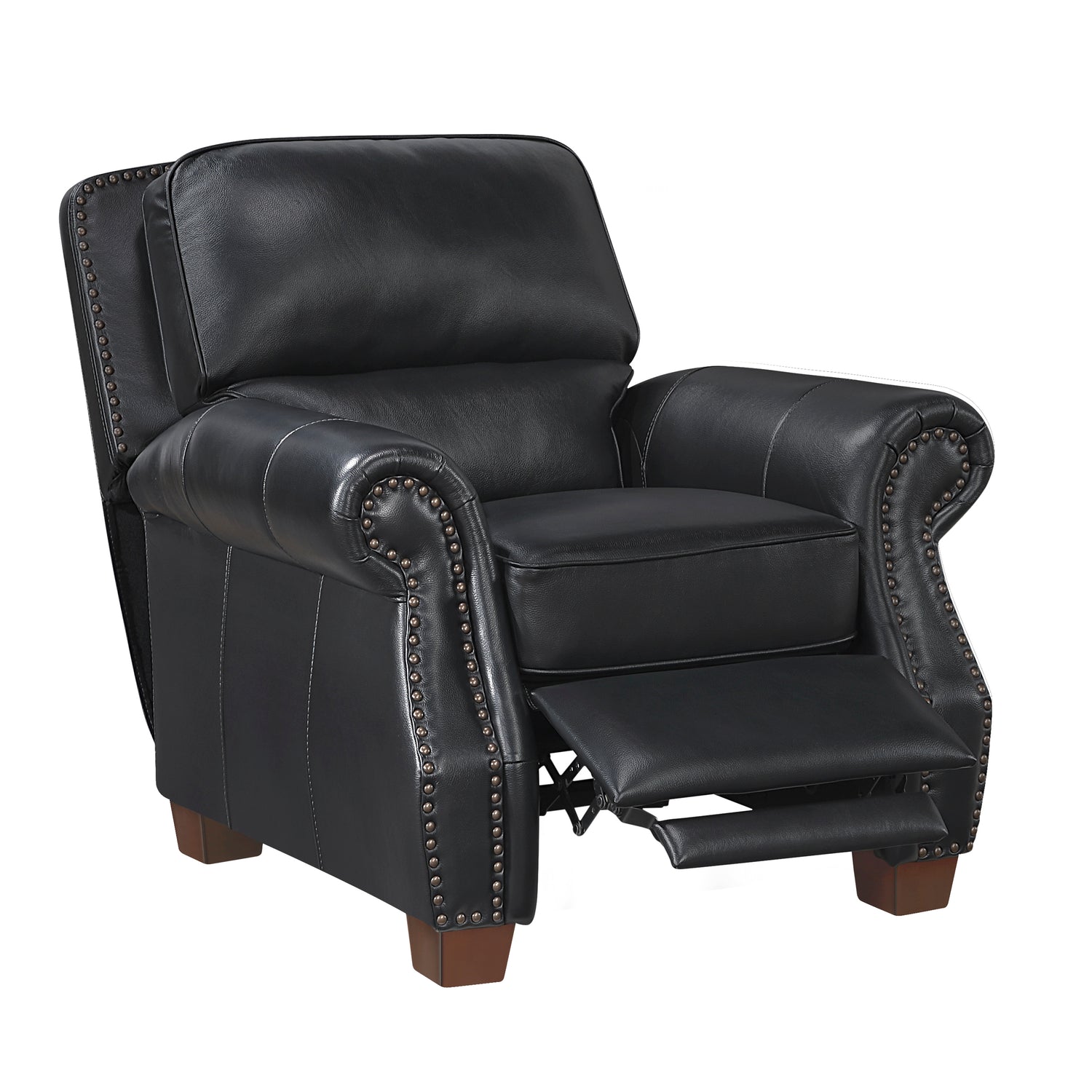 8448BLK-1PB Push Back Reclining Chair - 8448BLK-1PB