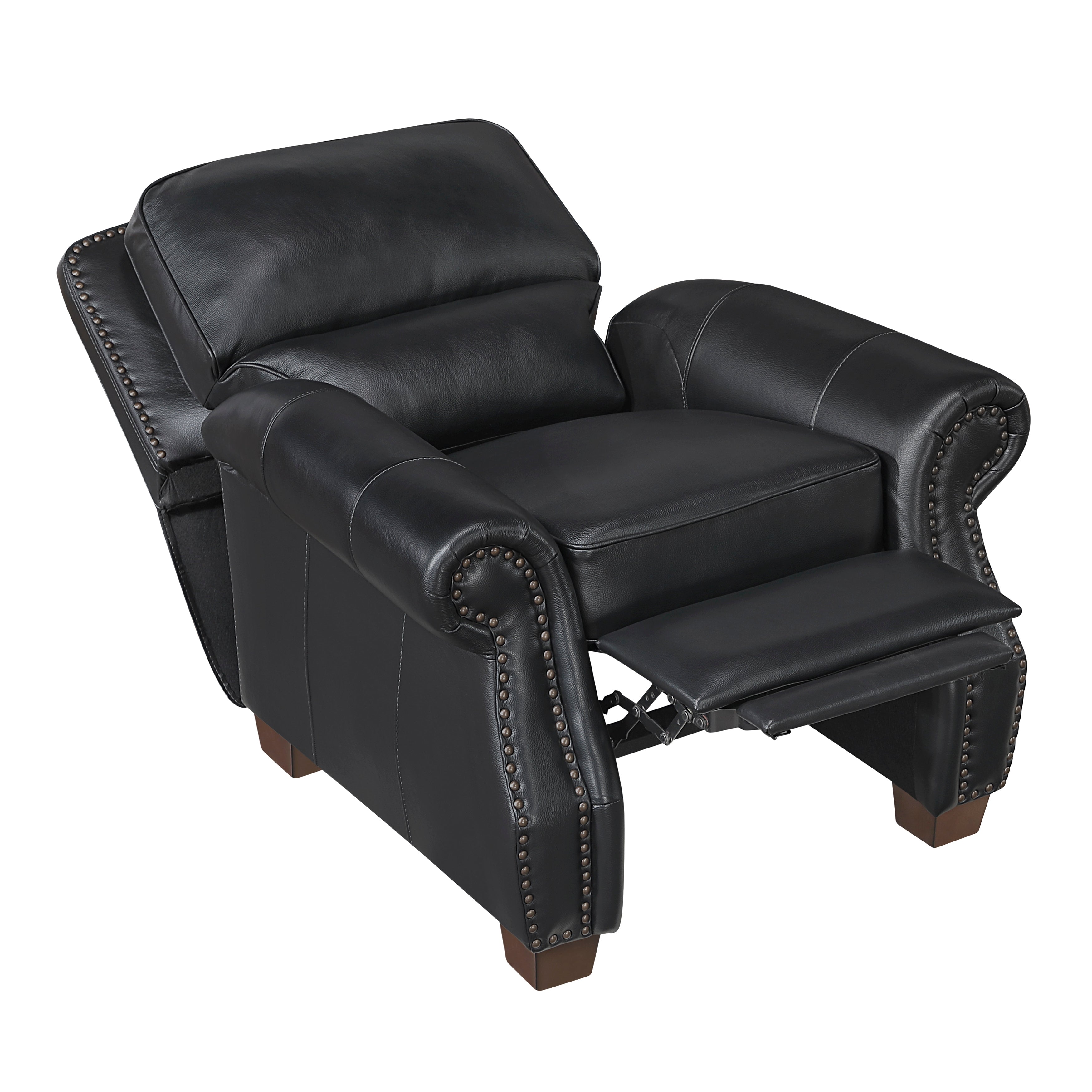 8448BLK-1PB Push Back Reclining Chair - 8448BLK-1PB