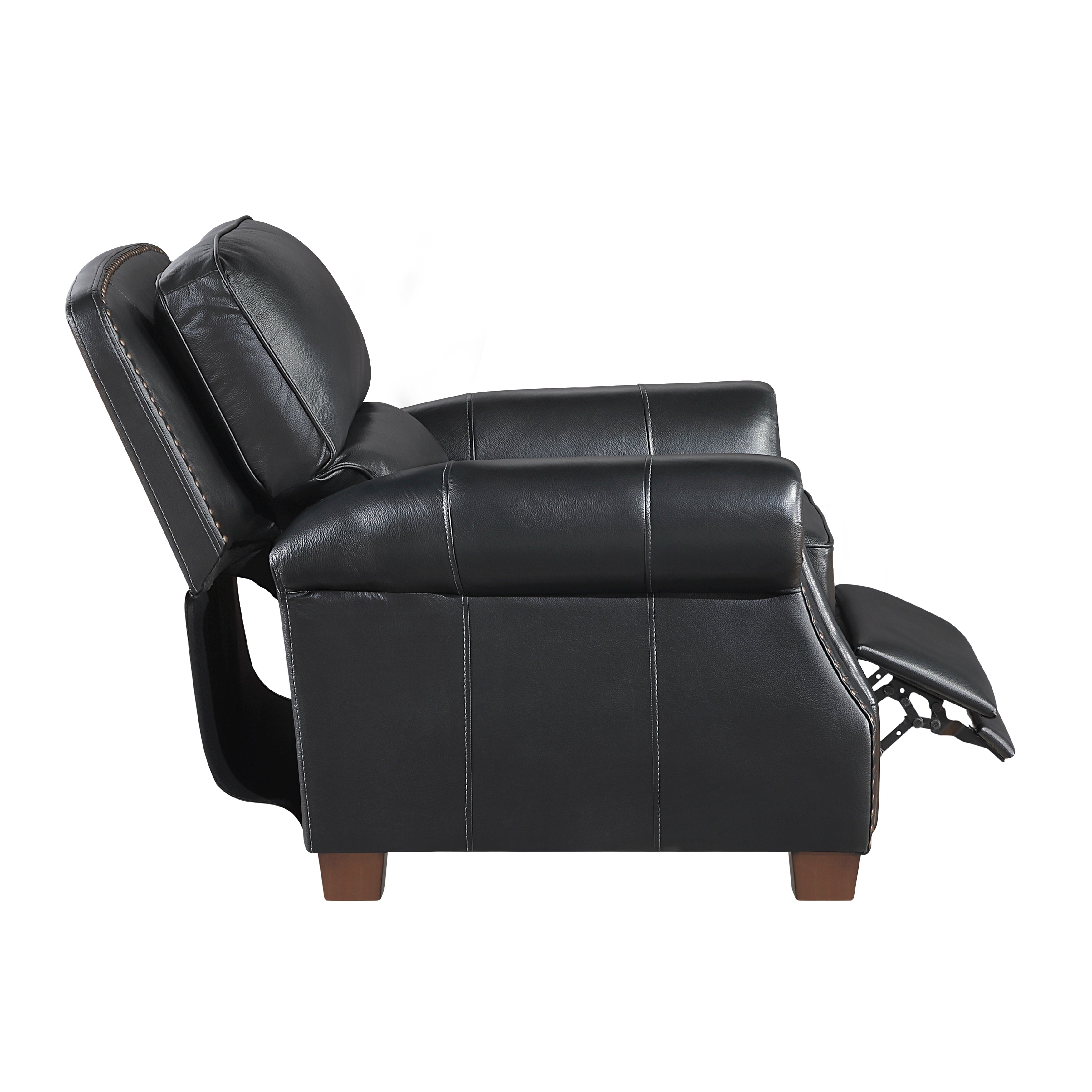 8448BLK-1PB Push Back Reclining Chair - 8448BLK-1PB