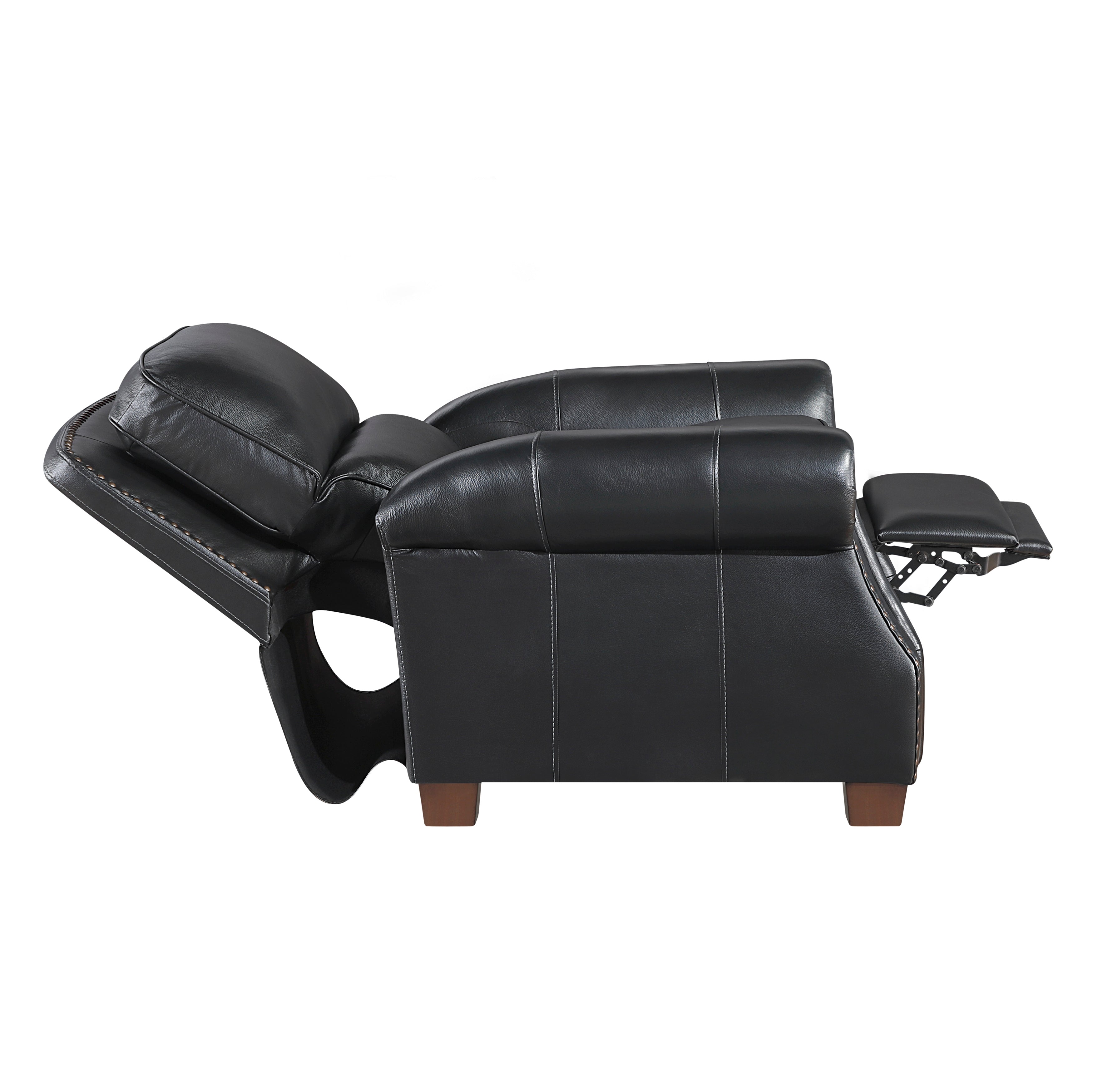 8448BLK-1PB Push Back Reclining Chair - 8448BLK-1PB