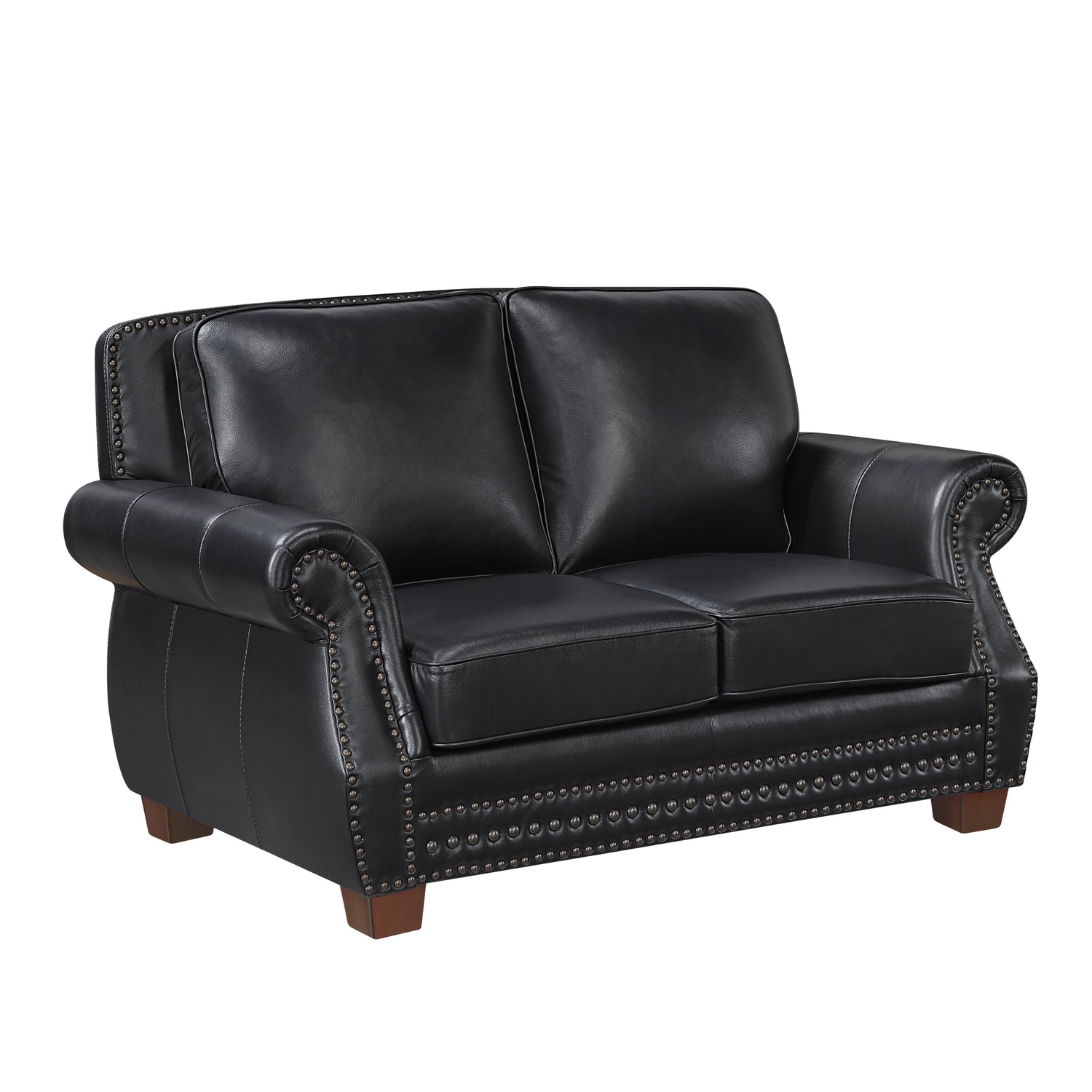 8448BLK*2 2pc Set: Sofa, Love - 8448BLK*2