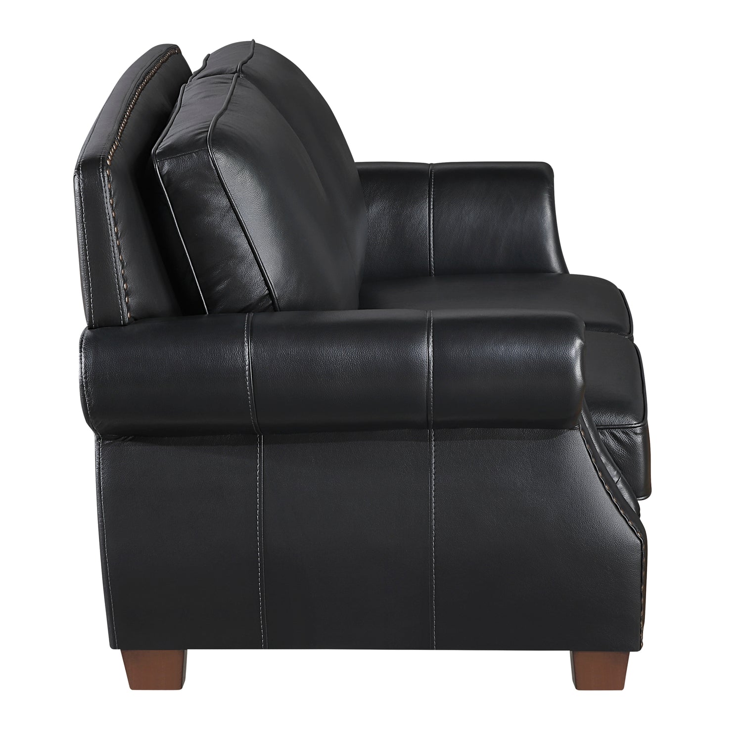 8448BLK*2 2pc Set: Sofa, Love - 8448BLK*2