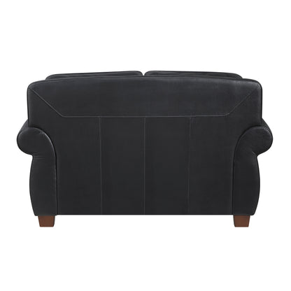 8448BLK*2 2pc Set: Sofa, Love - 8448BLK*2