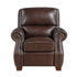8448BRW-1PB Push Back Reclining Chair - 8448BRW-1PB