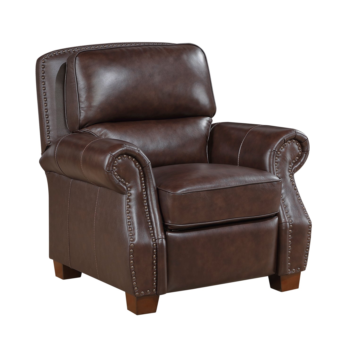 8448BRW-1PB Push Back Reclining Chair - 8448BRW-1PB