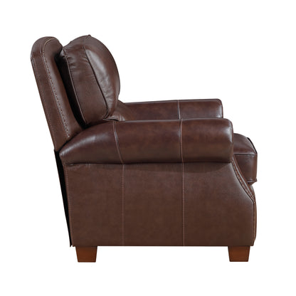 8448BRW-1PB Push Back Reclining Chair - 8448BRW-1PB