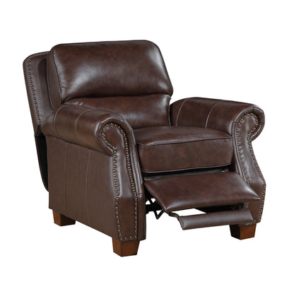 8448BRW-1PB Push Back Reclining Chair - 8448BRW-1PB