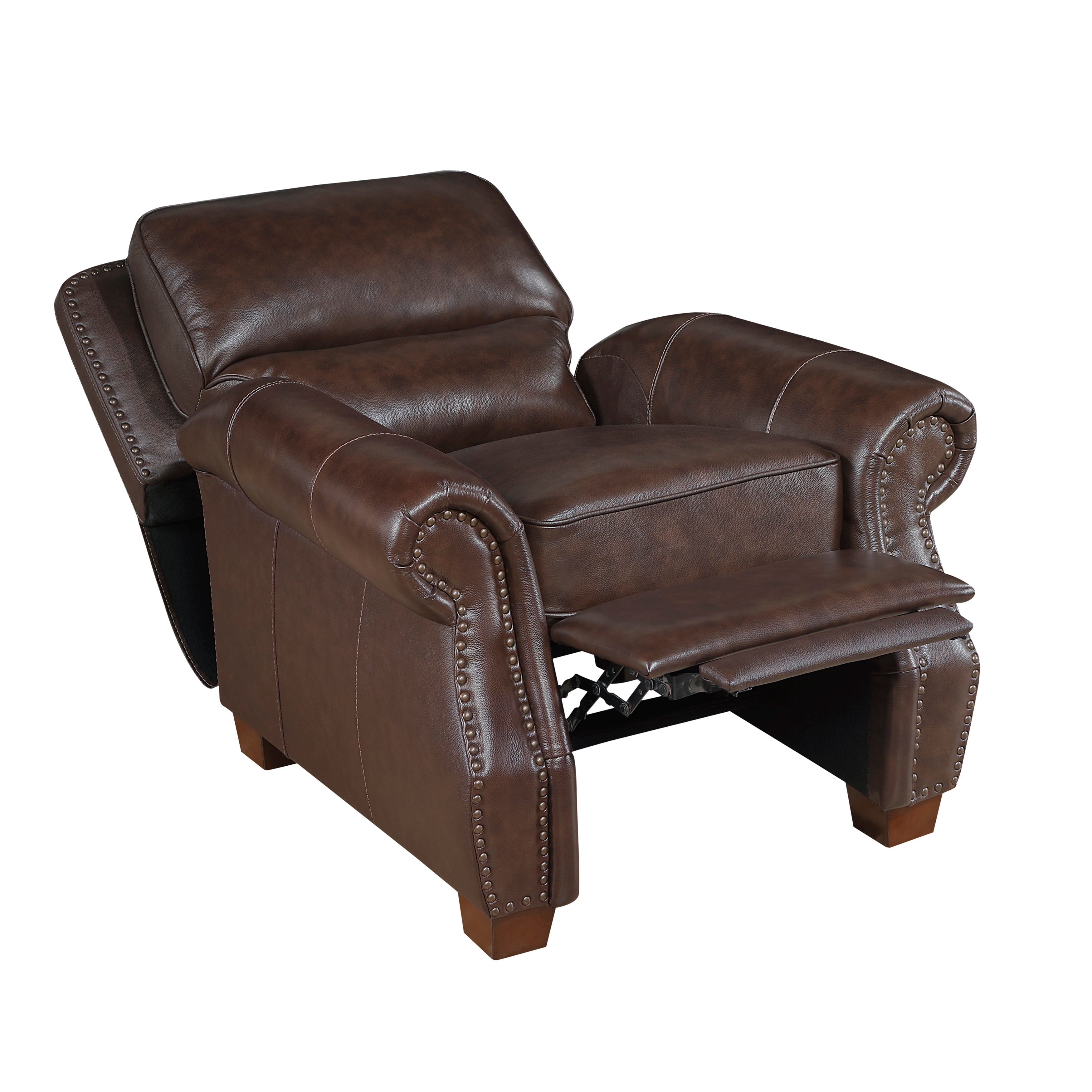 8448BRW-1PB Push Back Reclining Chair - 8448BRW-1PB