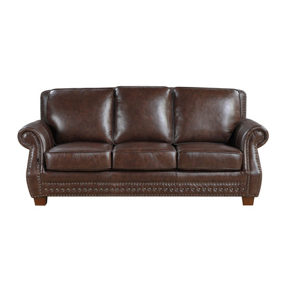 8448BRW*2 2pc Set: Sofa, Love - 8448BRW*2