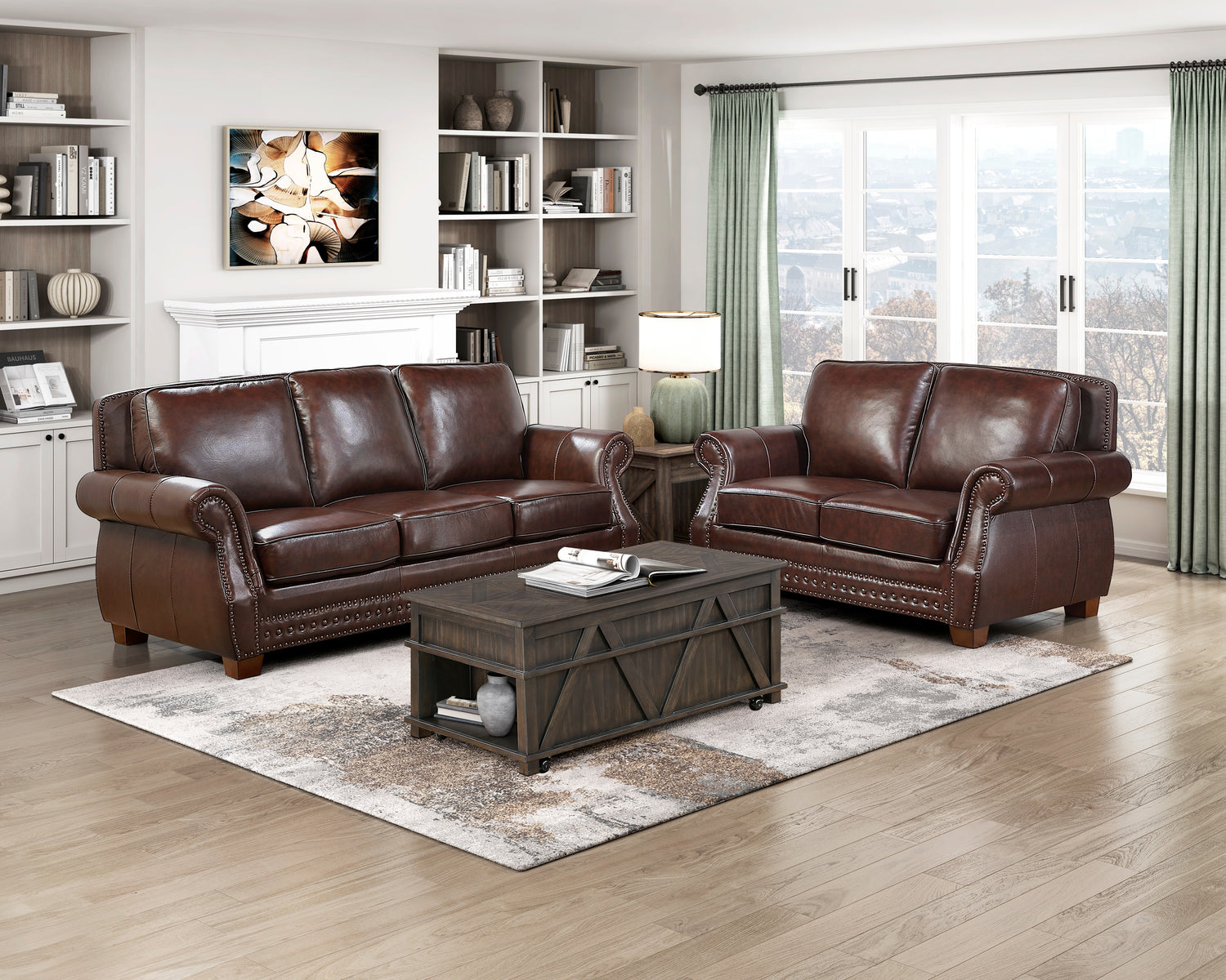 8448BRW-3 Sofa - 8448BRW-3