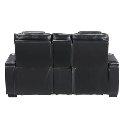 8449BK*2PWHM 2pc Set: Sofa, Love (Power) - 8449BK*2PWHM