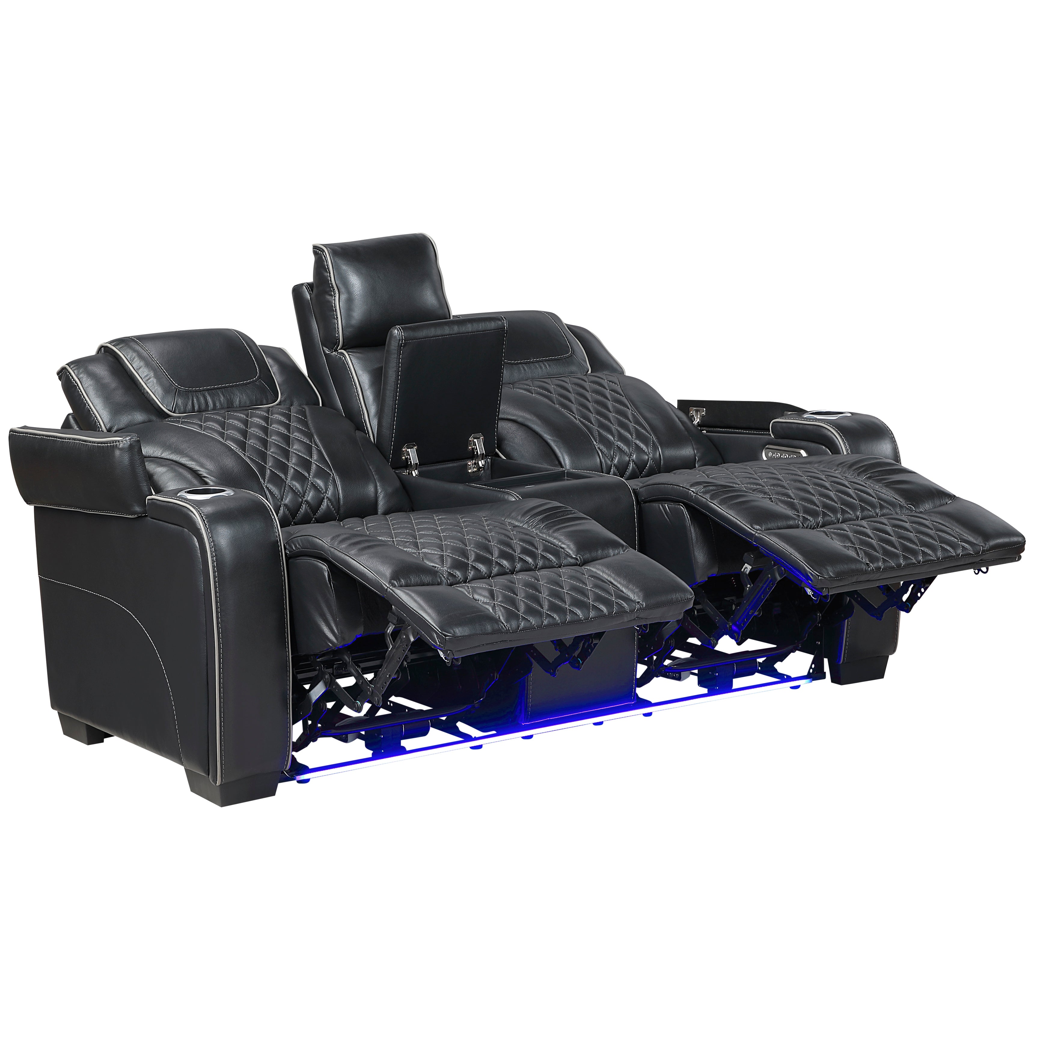 8449BK*2PWHM 2pc Set: Sofa, Love (Power) - 8449BK*2PWHM