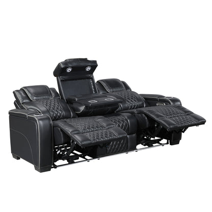 8449BK*2PWHM 2pc Set: Sofa, Love (Power) - 8449BK*2PWHM