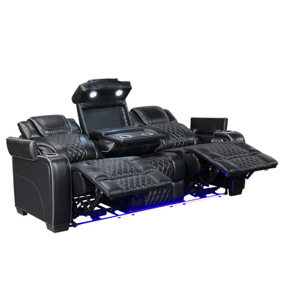 8449BK*2PWHM 2pc Set: Sofa, Love (Power) - 8449BK*2PWHM